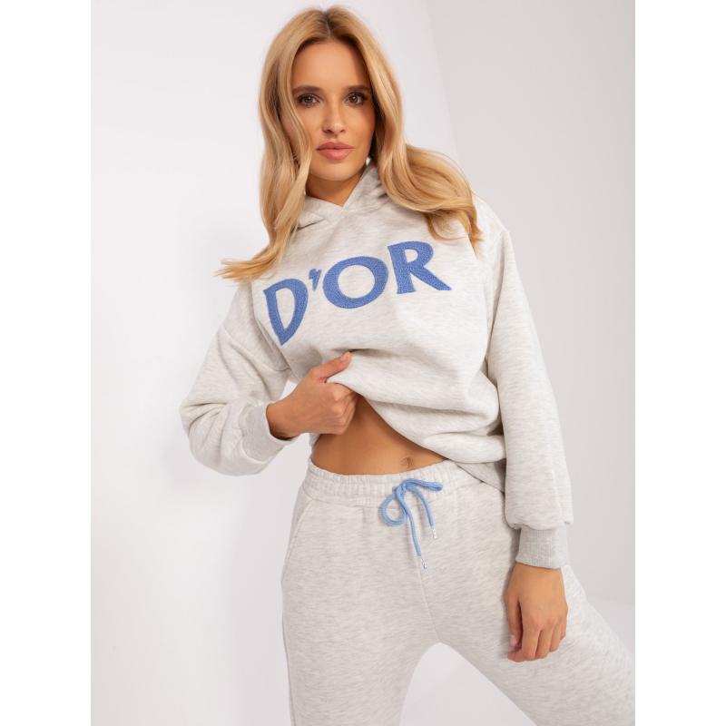 Dámska súprava s kapucňou ETIA svetlosivá