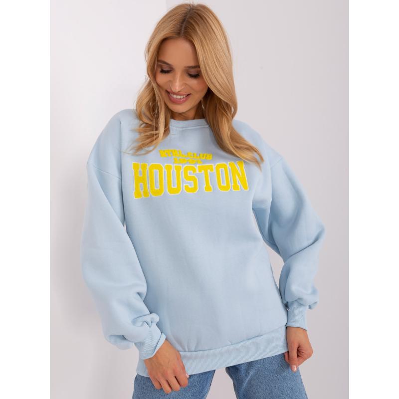 Dámská mikina s kapucí PERACH světle modrá