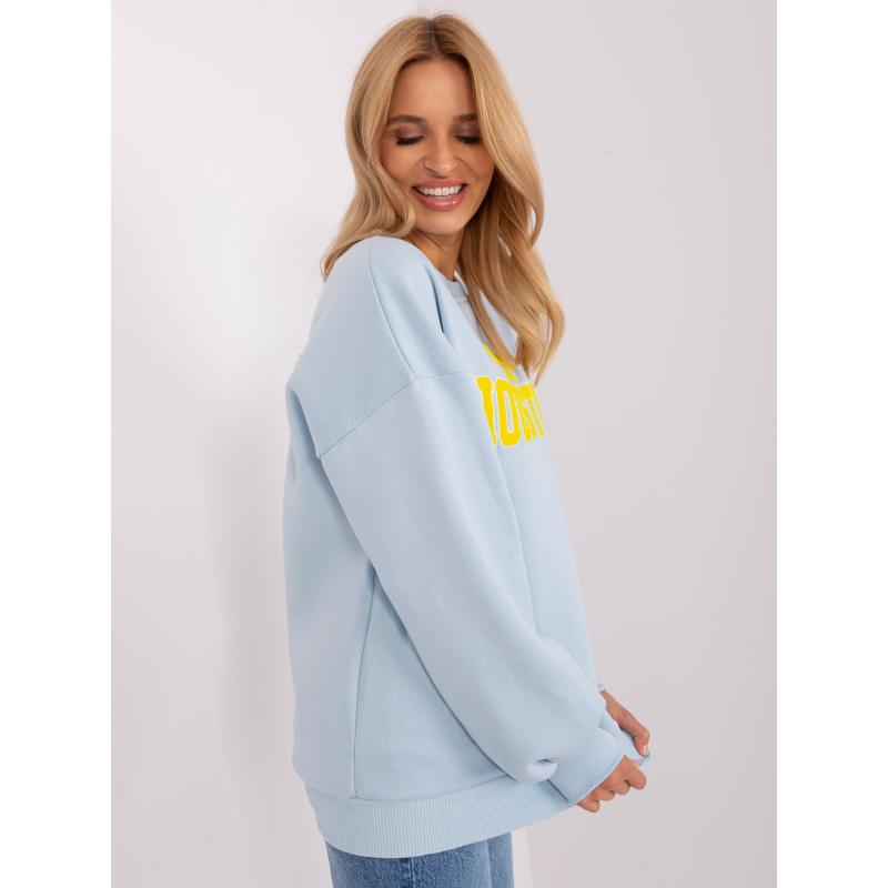 Dámská mikina s kapucí PERACH světle modrá