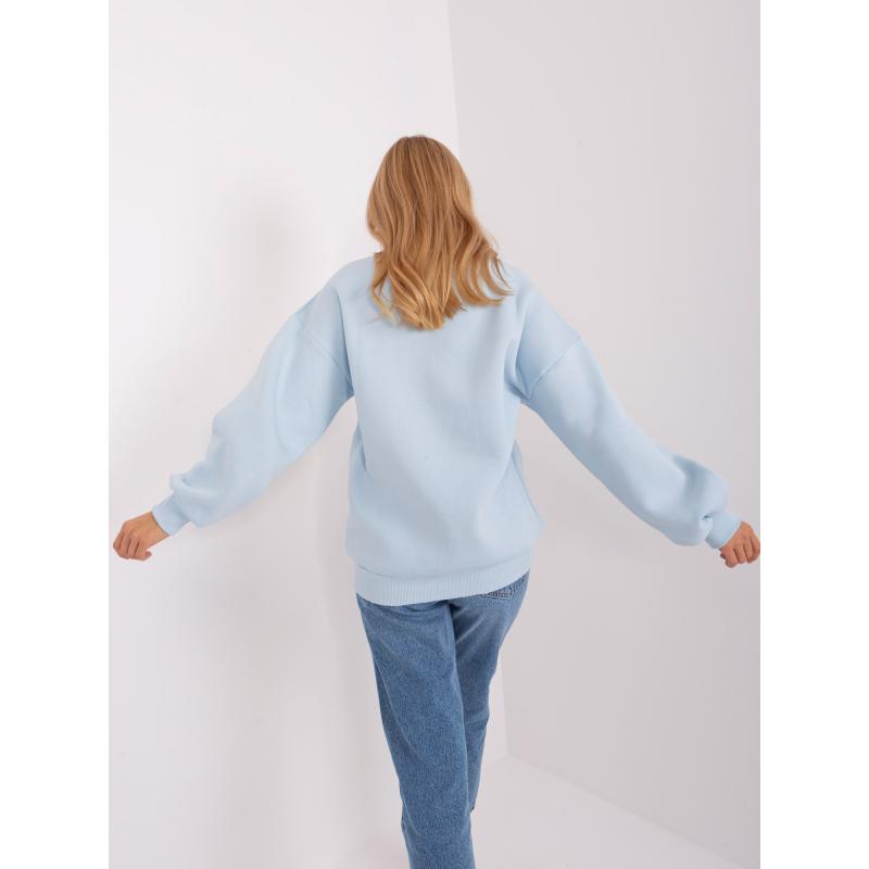 Dámská mikina s kapucí PERACH světle modrá