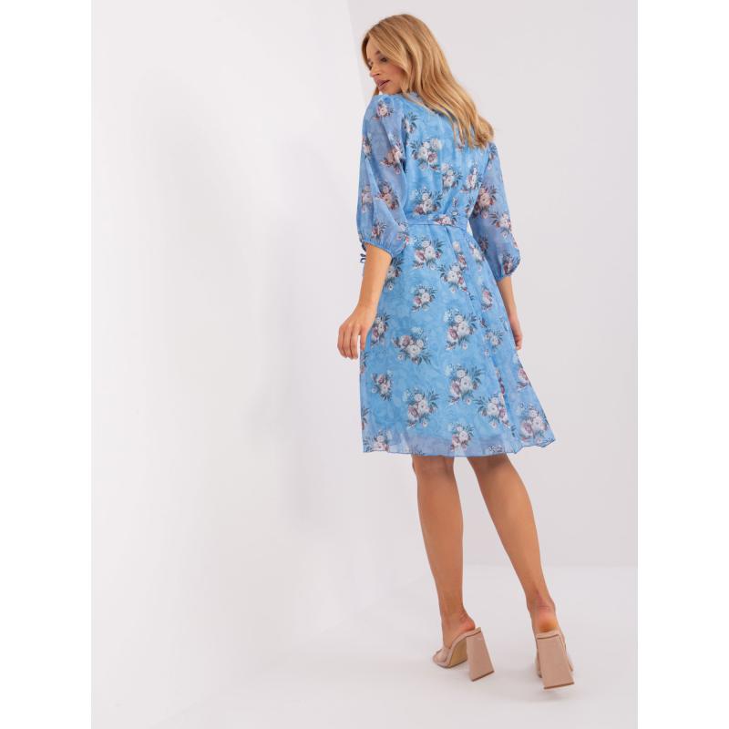Női oversize virágmintás ruha ANKEL kék