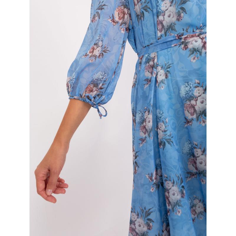 Női oversize virágmintás ruha ANKEL kék