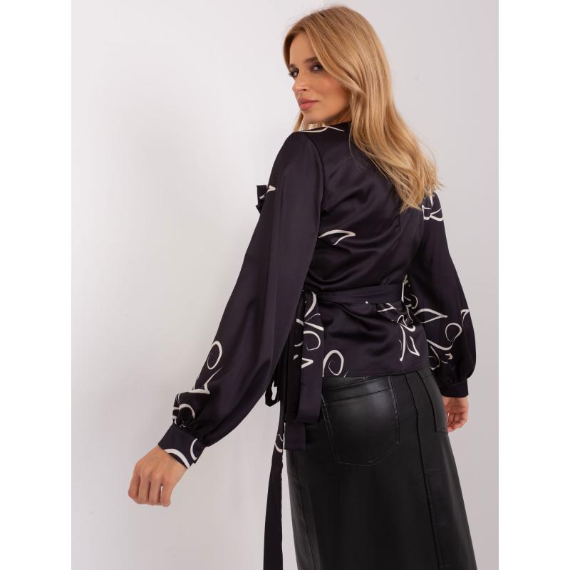 Női hosszú ujjú blúz HATISH fekete