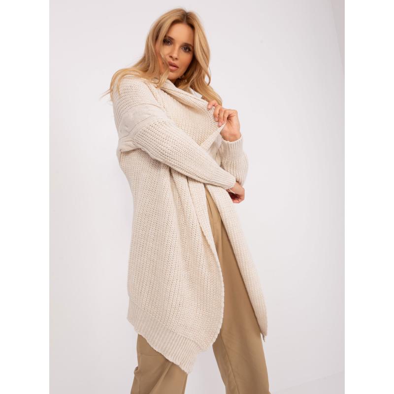 Dámská vesta kostkovaná OCH BELLA světle béžová 