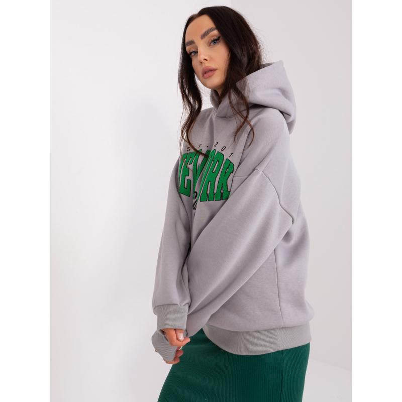 Női kapucnis pulóver HYNY szürke