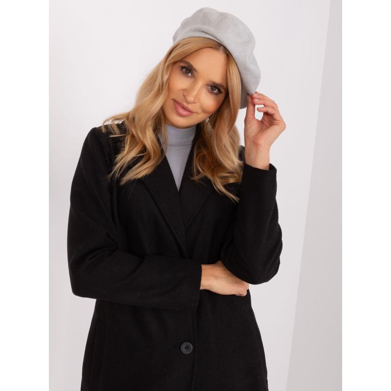 Női kasmírkeverék barett KALA világosszürke