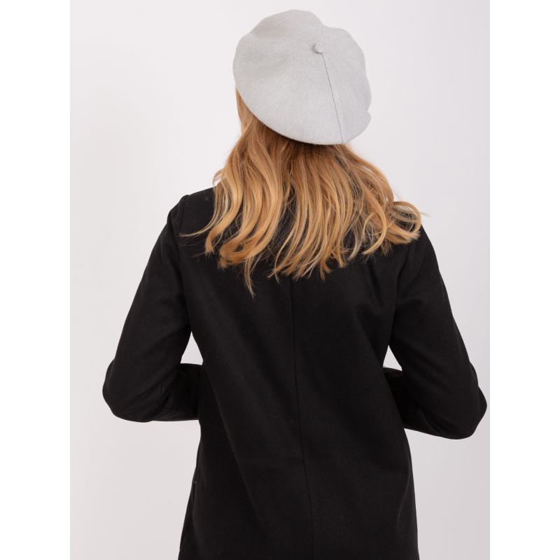 Női kasmírkeverék barett KALA világosszürke