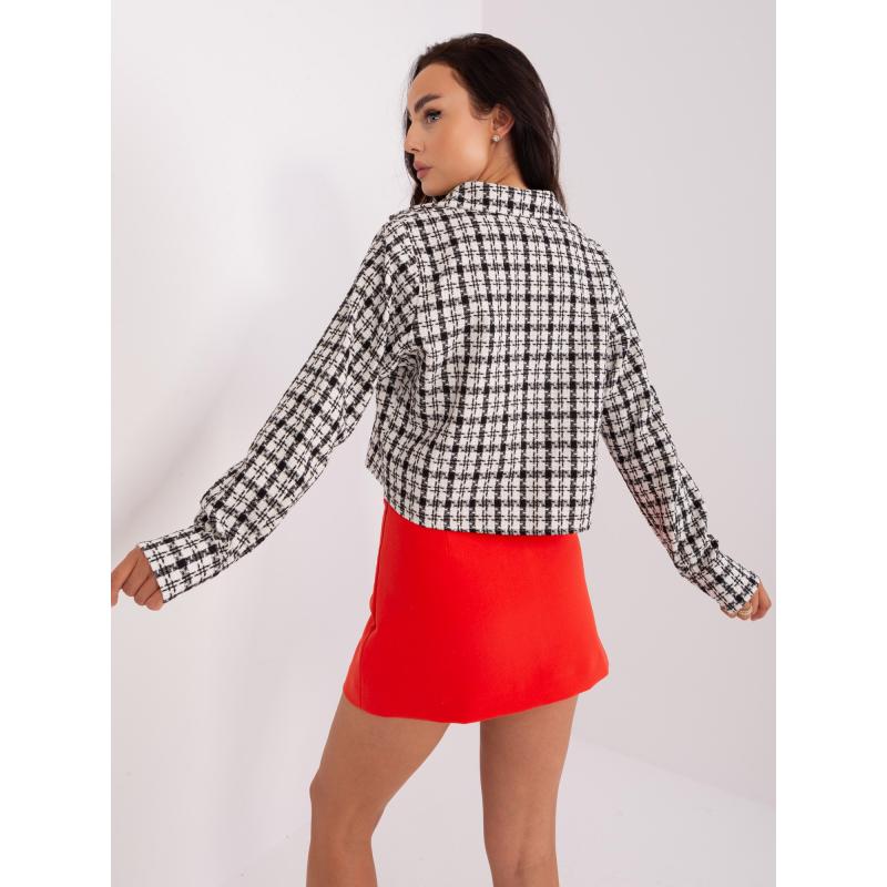 Dámská košile kostkovaná TALD černobílá  