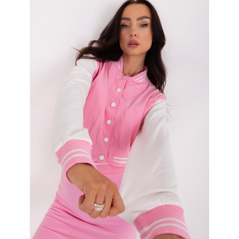 Női baseball pulóver szett LERTAI rózsaszín