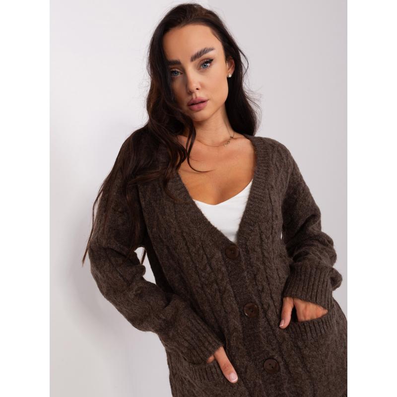 Női kardigán RHA barna