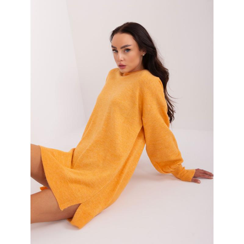 Női oversize pulóver VIKA világos narancssárga