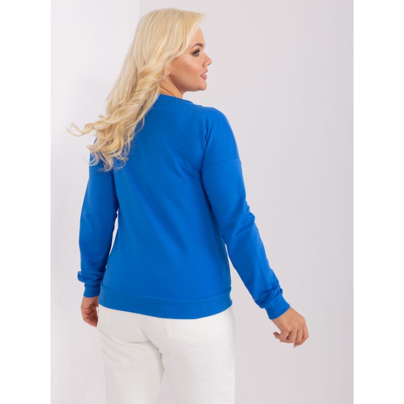 Női plus size basic blúz ONE sötétkék