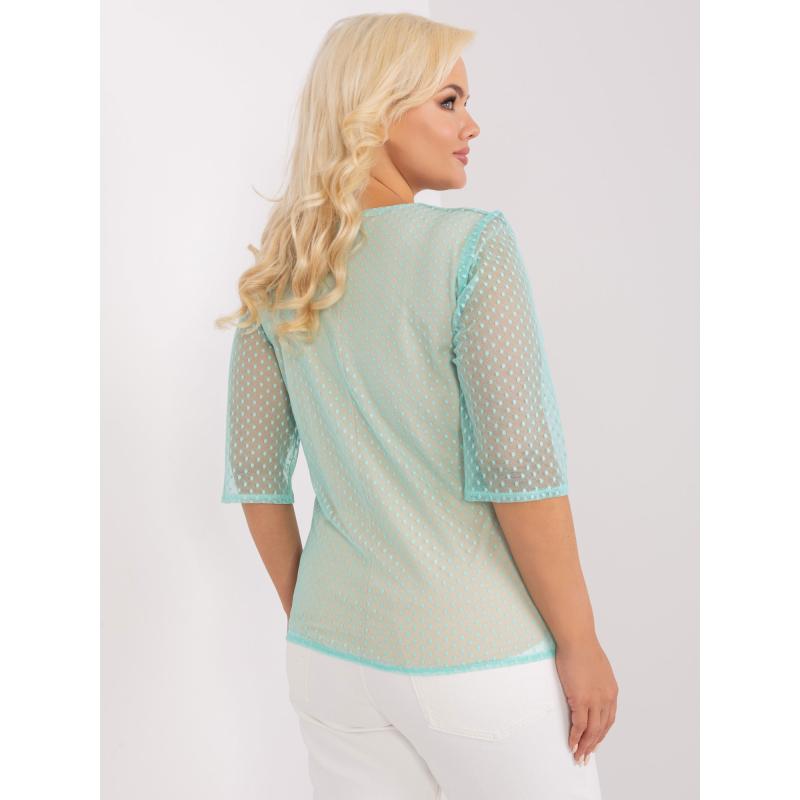 Dámská halenka plus size VITTA mátově zelená