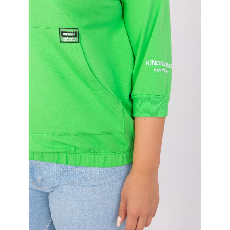 Dámská halenka plus size se zavazováním GOT světle zelená  