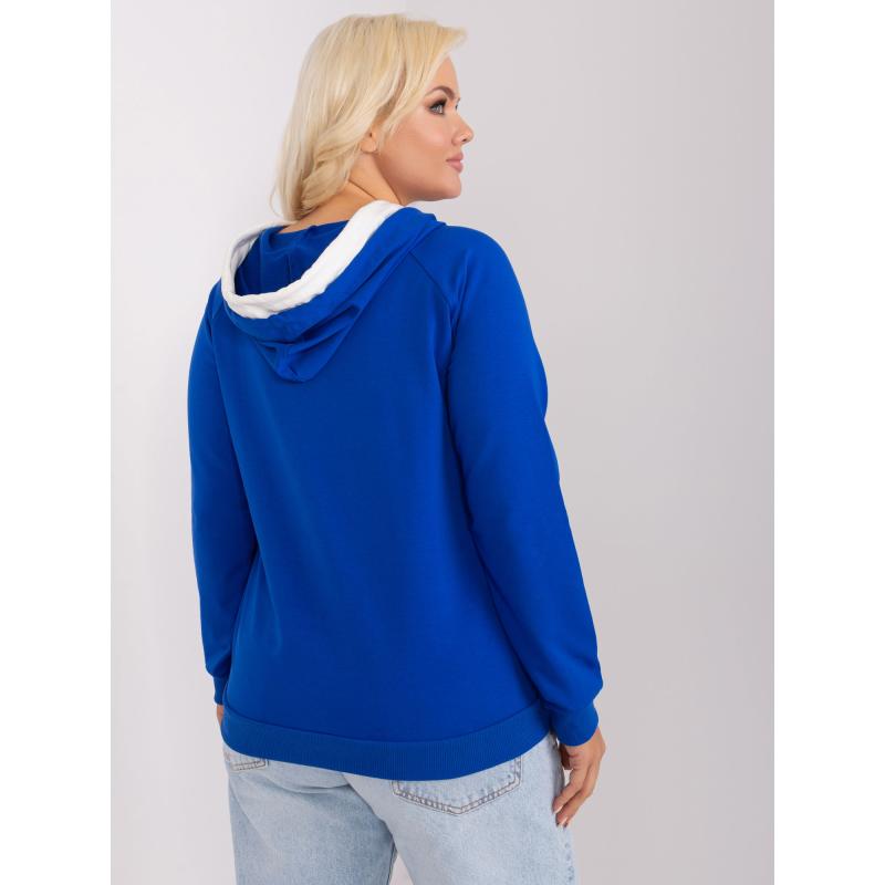 Női plus size blúz PEUF kobalt színben