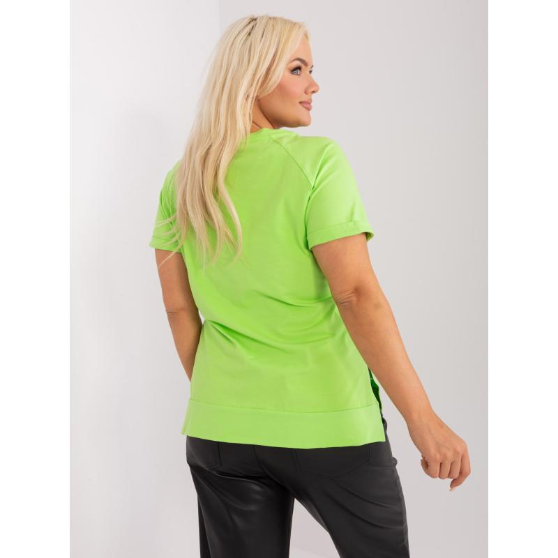 Dámská halenka plus size světle LERN zelená