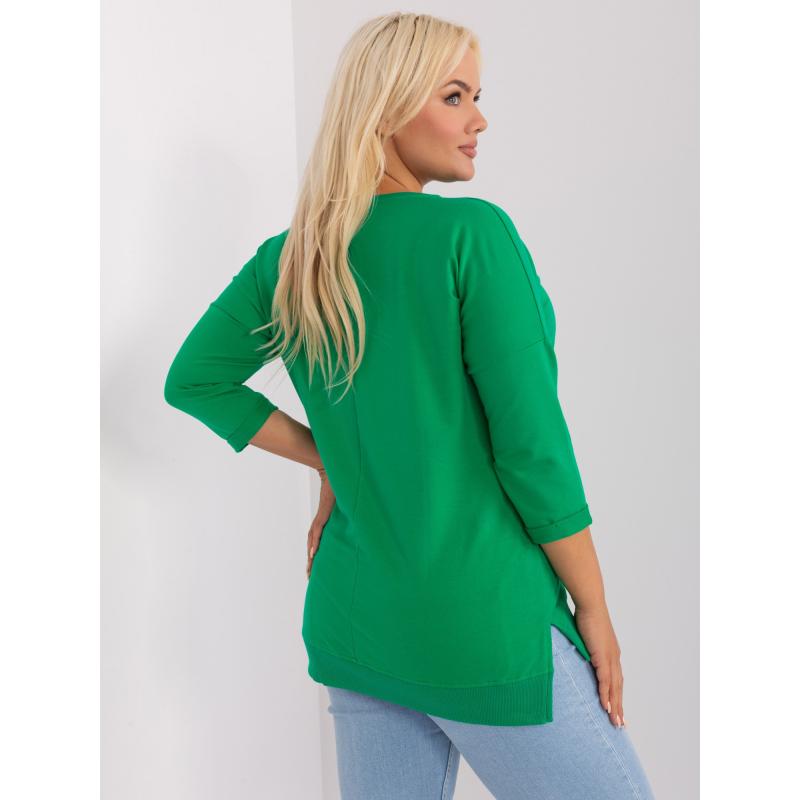 Dámská halenka plus size IRANO zelená   