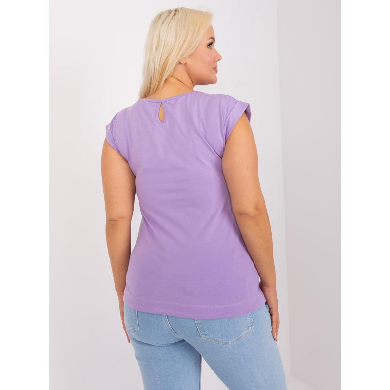 Dámská halenka s průstřihy plus size PITA fialová 