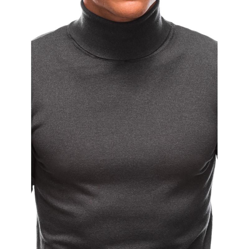 Pánská polokošile s výstřihem E162 šedá