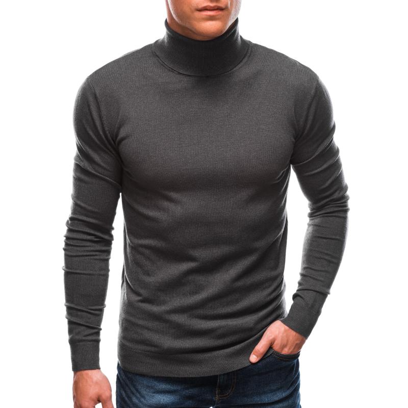 Pánská polokošile s výstřihem E162 šedá