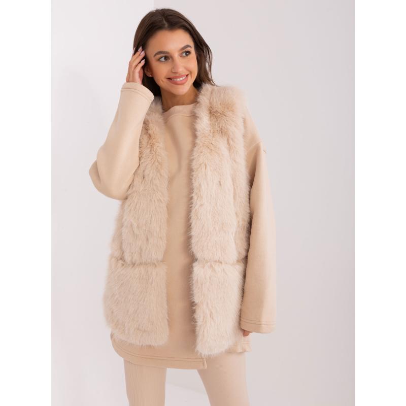 Dámská vesta s podšívkou OKINU béžová 