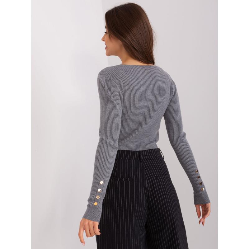 Női viszkóz pulóver LYRD sötétszürke