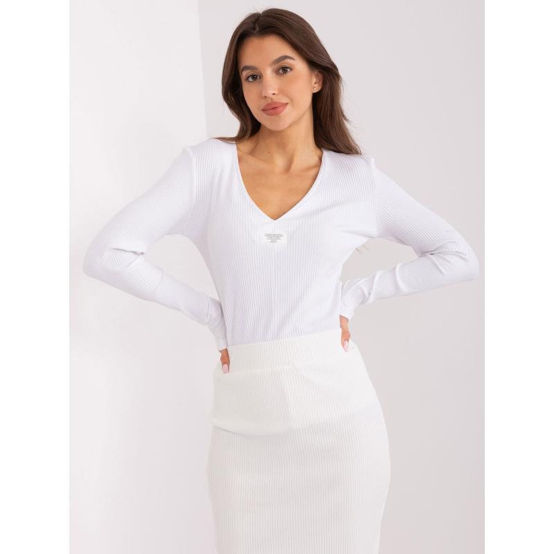 Dámská halenka s dlouhým rukávem a vypasovaným střihem FIT bílá 