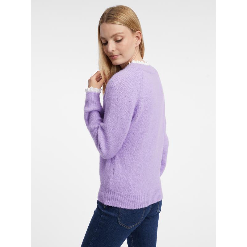 Světle fialový dámský svetr
