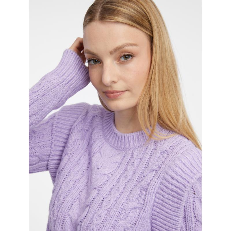 Svetlo fialový dámsky sveter