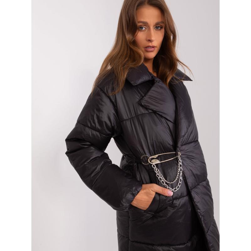 Dámská bunda prošívaná péřová zimní RAEK černá 