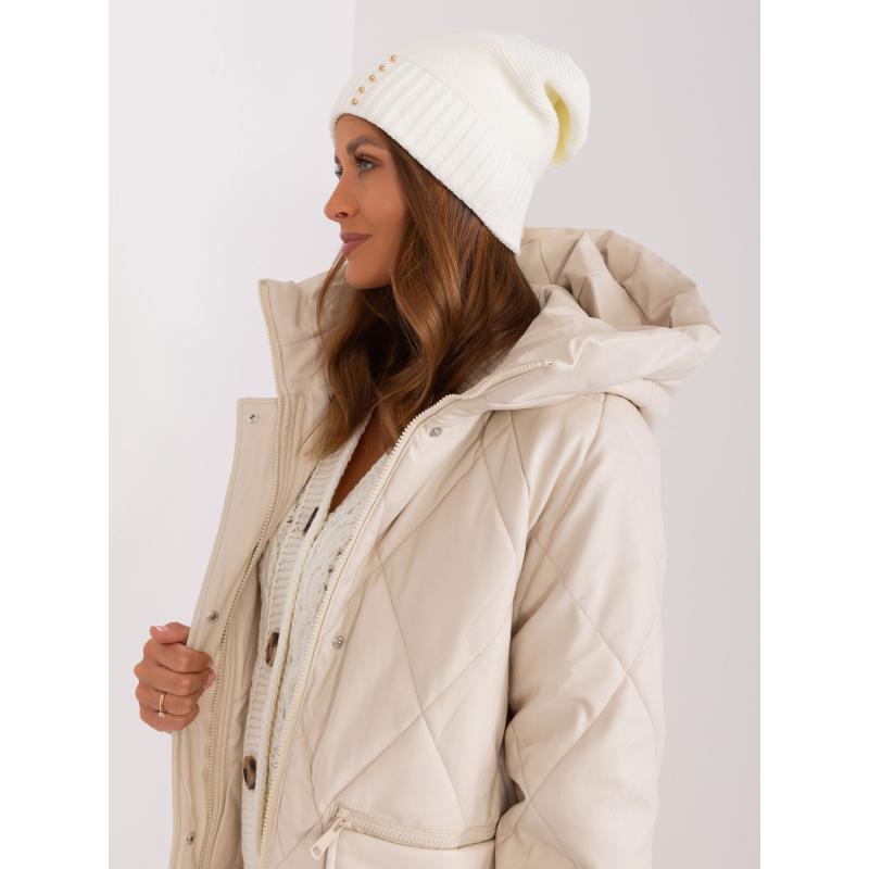 Dámská čepice RUE PARIS ecru 