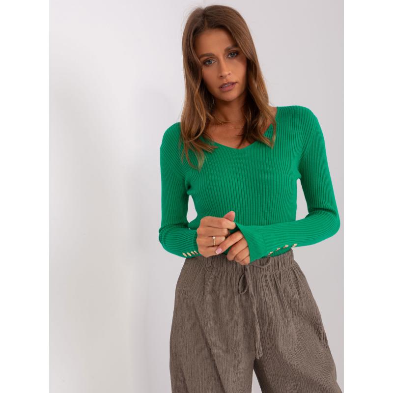 Dámský svetr s viskózou ETTA zelený