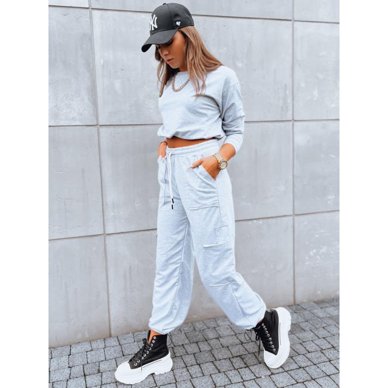 Dámská tepláková souprava CHARM světle šedá