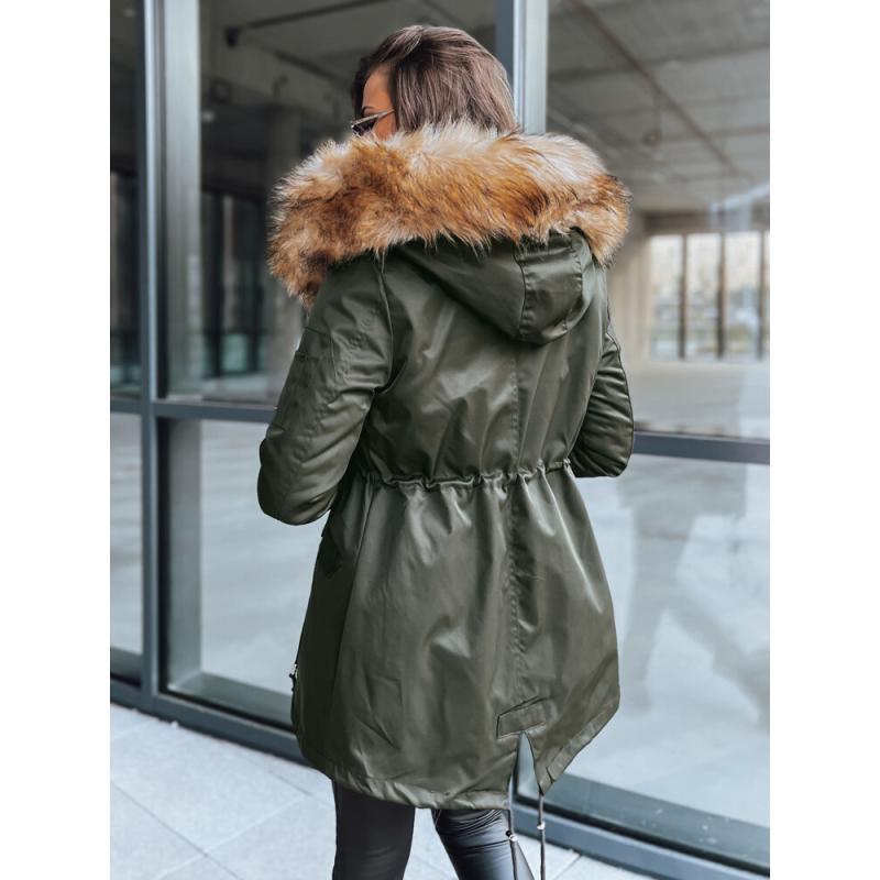 Dámska zimná bunda parka GARNET zelená