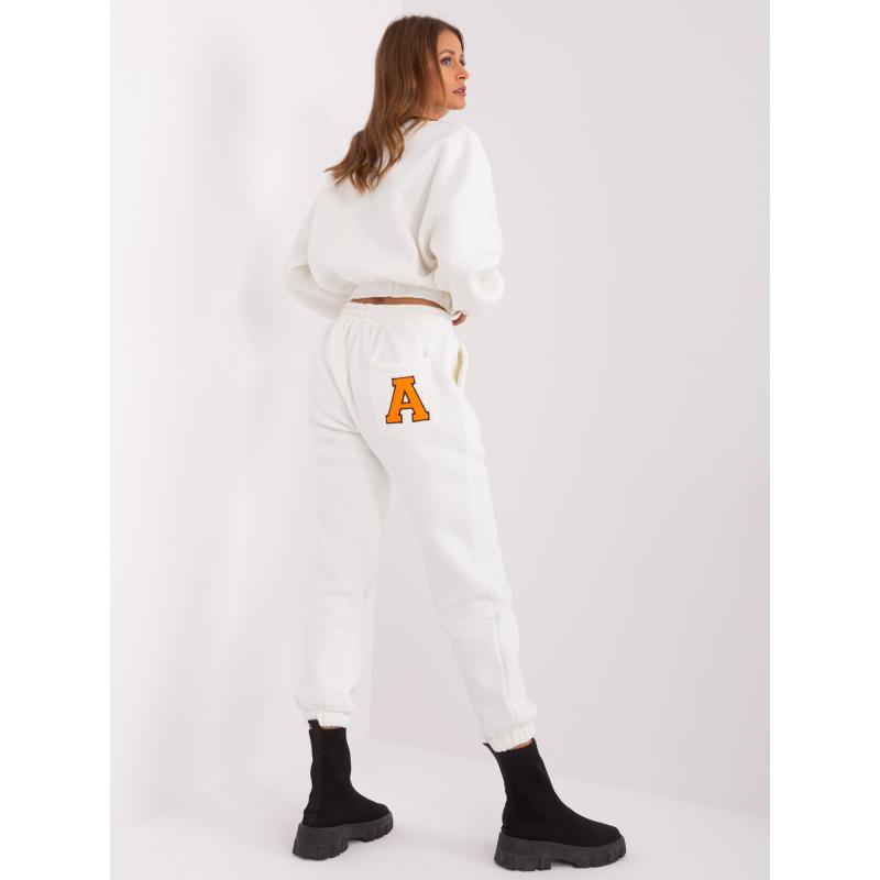 Női tréningruha LINN ekrü-fluoro narancssárga