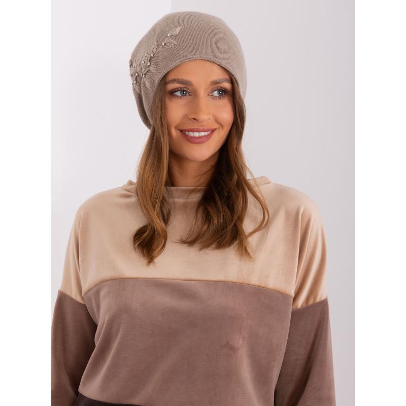 Női sapka MIELL sötétbézs