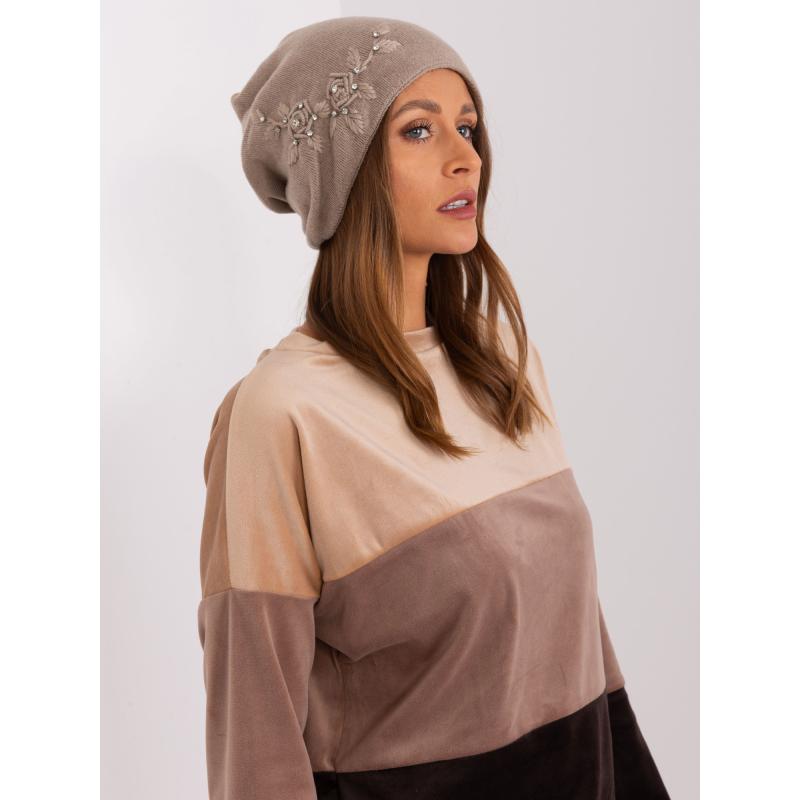 Női sapka MIELL sötétbézs
