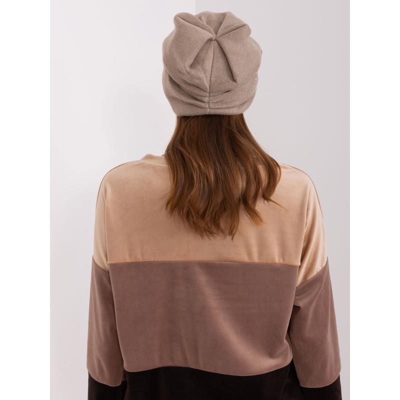 Női sapka MIELL sötétbézs