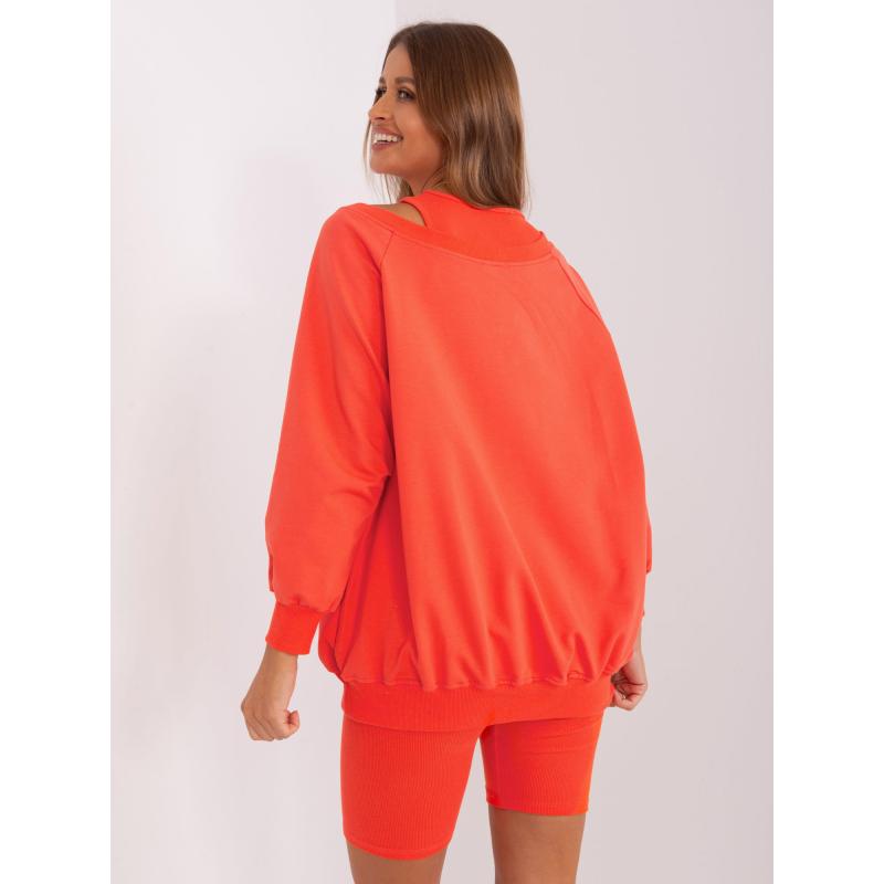 Dámska súprava s blúzkou CHELL oranžová