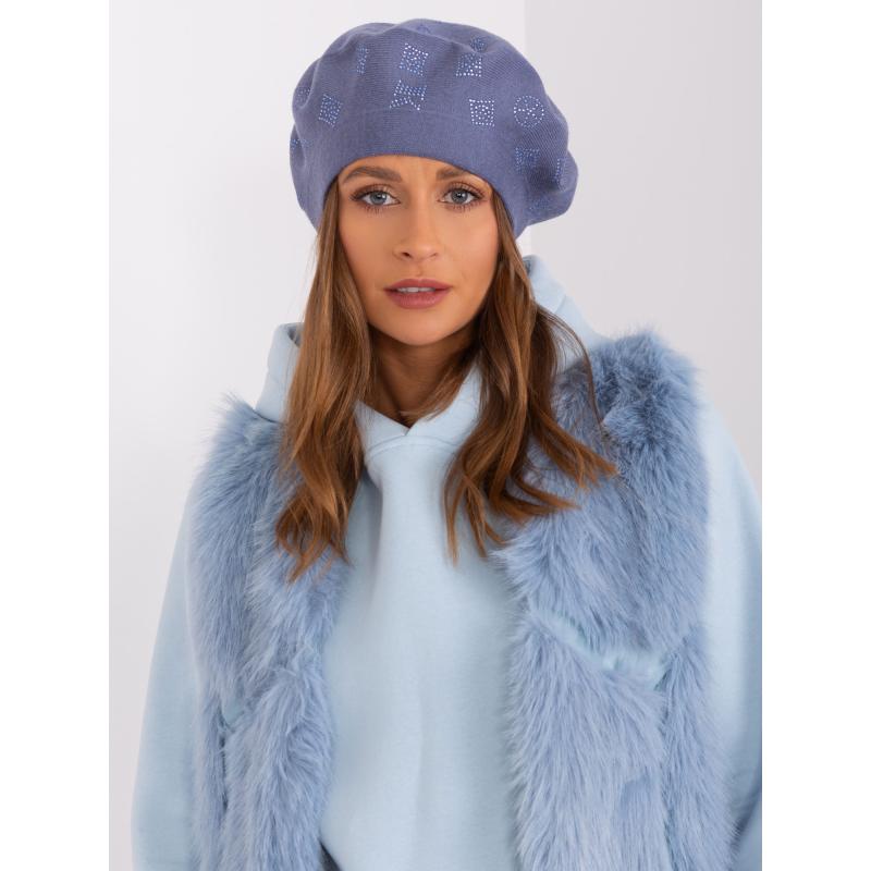 Női barett applikációkkal IML kék