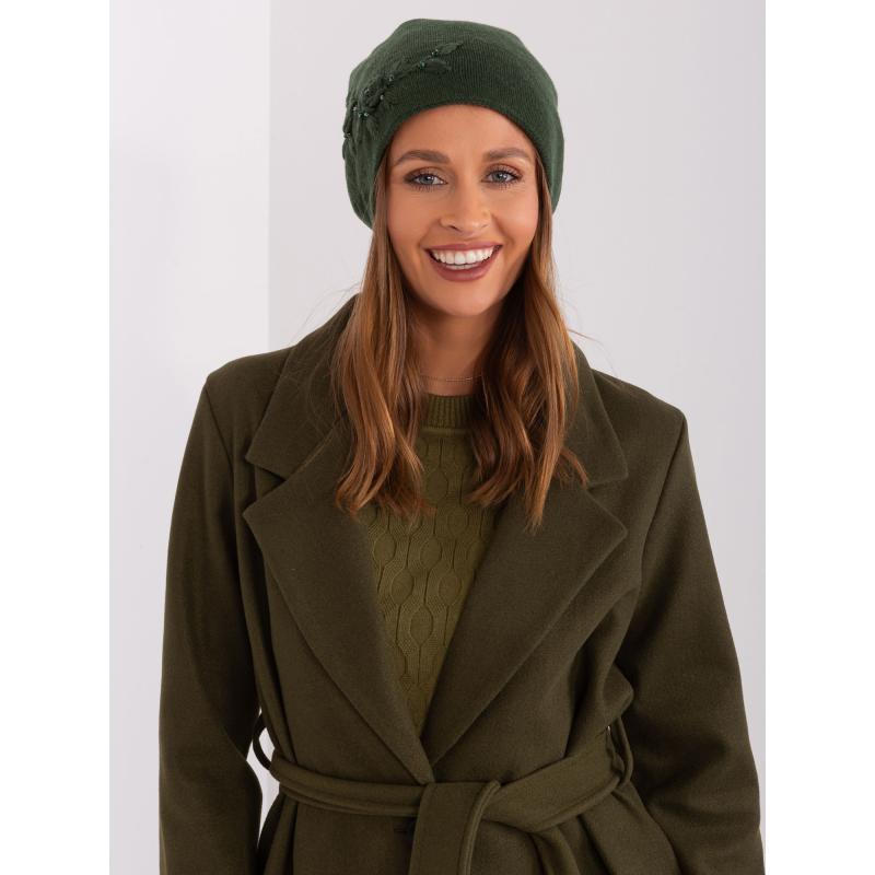 Női sapka NAYL sötétzöld