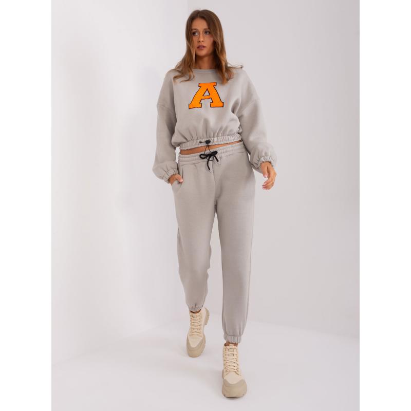 Női tréningruha STAC szürke narancssárga