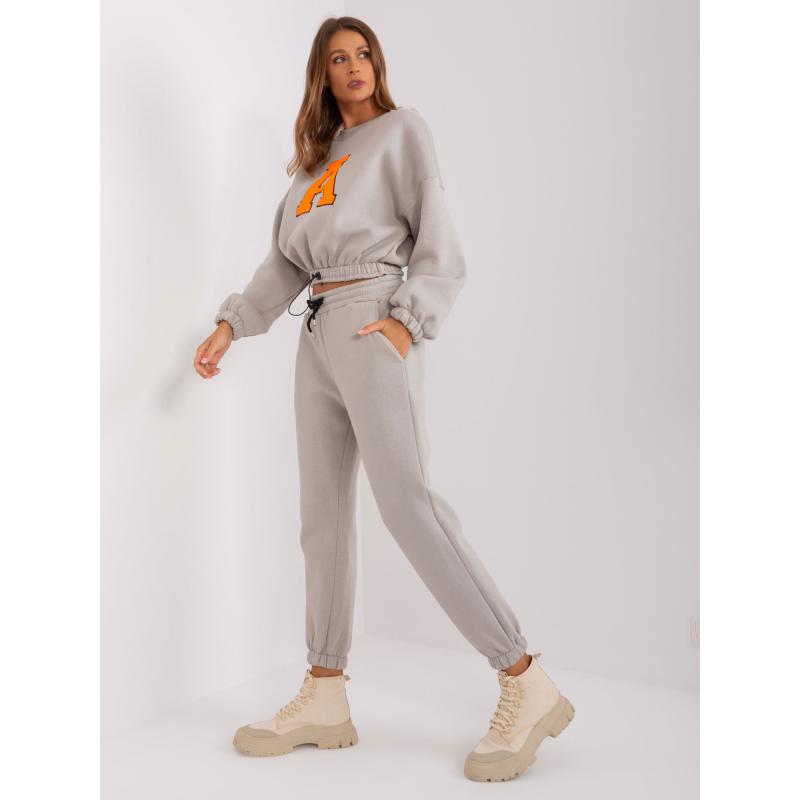 Női tréningruha STAC szürke narancssárga