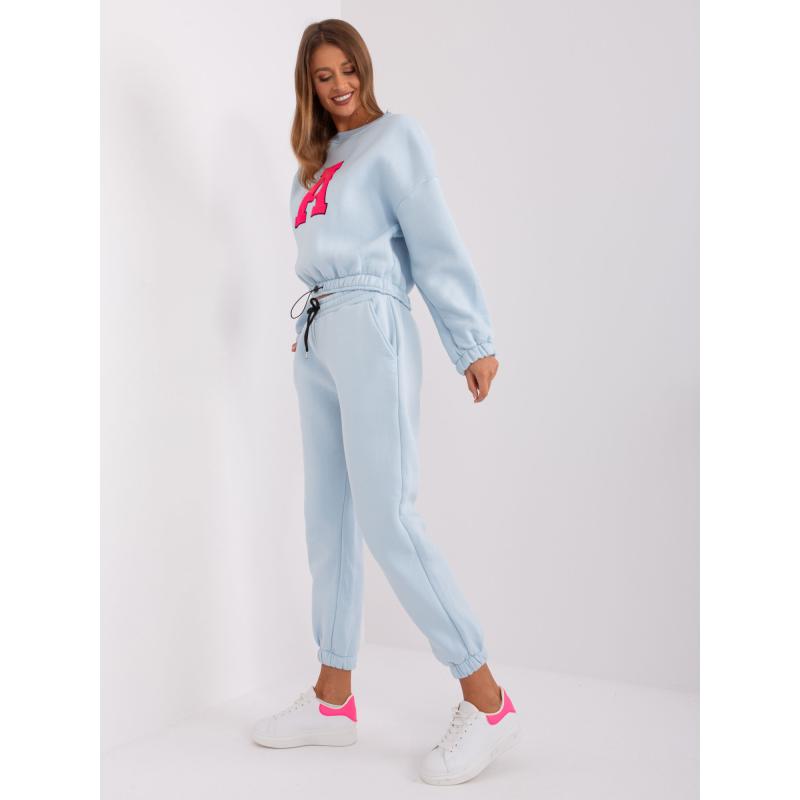 Dámská tepláková souprava s mikinou VORS světle modro růžová 