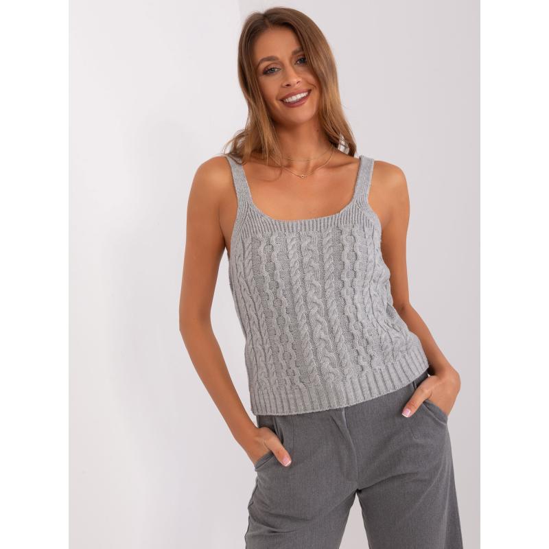 Dámská pletená souprava SEIC šedá 