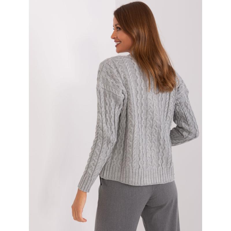 Dámská pletená souprava SEIC šedá 