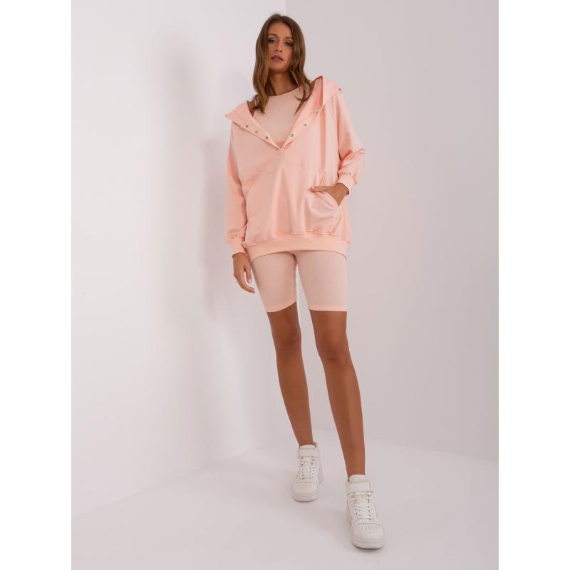 Dámská souprava pro volný čas s mikinou BREIB broskvová 