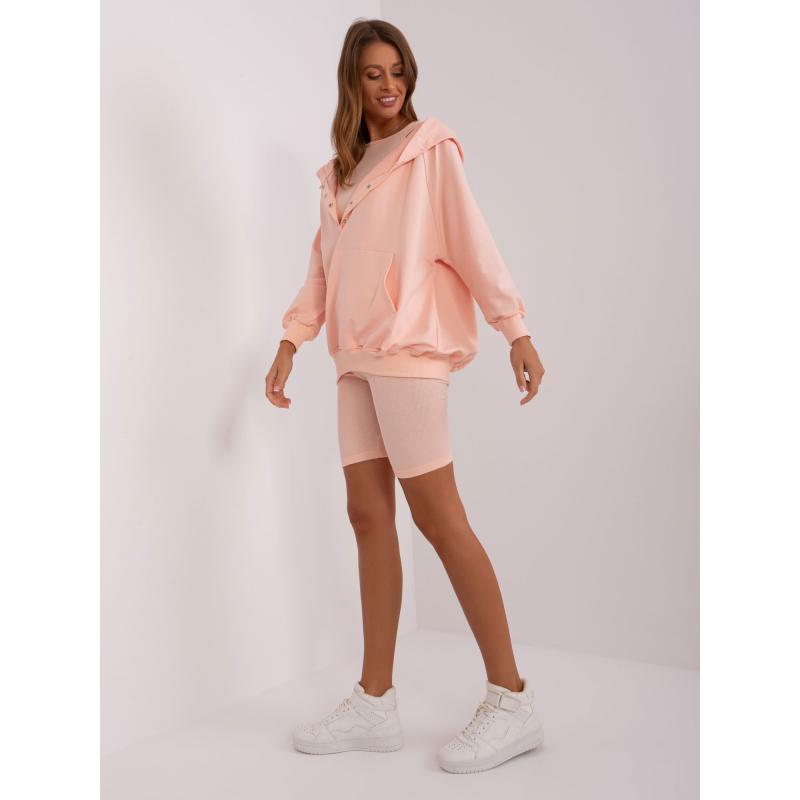 Dámská souprava pro volný čas s mikinou BREIB broskvová 