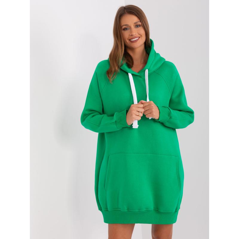 Női kapucnis pulóver STROUK zöld