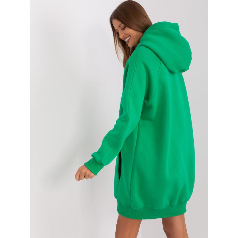 Dámská mikina s kapucí STROUK zelená